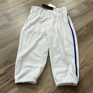Adidas Icon Pro Pipe Knee Length Baseball Pant White/blue Youth Large GQ9141 $50